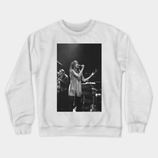 Carly Simon BW Photograph Crewneck Sweatshirt